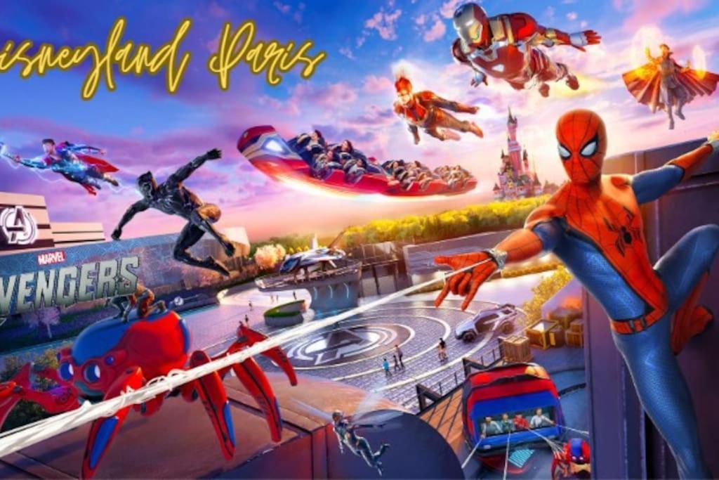 Appartement Confort & Spacieux Family Travel Pour 6 - 10' To Disneyland Paris 25' To Paris - In Front Of Train Station Torcy Rer A